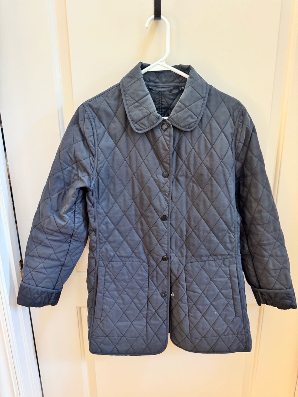 London Fog Quilted Puffer Jacket - Gray